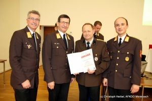 Verleihung Dankesurkunde EV Johann Pratsch